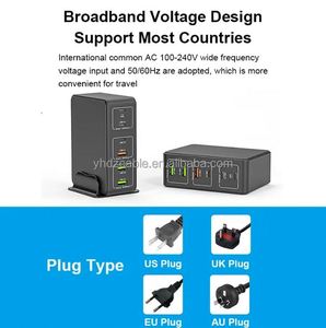 Portable Desktop 120W Multi Port Usb <b>Charger</b> Type c Usb-c PD Fast Charging Station for Multiple Devices - Product Image 5