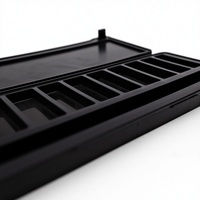 Organisateur de cosmétiques pliable à 13 compartiments, pour palettes de fards à joues scintillants, support pour poudre compacte, miroir en option, personnalisable en ABS/PP