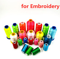 Fil à broder 100% polyester filé pour machine à broder 120D/2