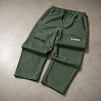 Ensemble survêtement homme Y2K streetwear coupe-vent à capuche color block avec pantalon cargo et poches zippées pour l'extérieur – Vente en gros personnalisée