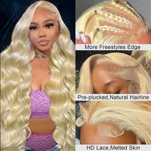 Wholesale Price 613 HD Lace Frontal <strong>Wig</strong> 200% Density 13x6 <strong>Blonde</strong> Body Wave Lace Front <strong>Wigs</strong> Human Hair Glueless <strong>Wigs</strong> for Women - Product Image 2