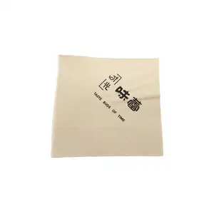 定制印刷一次性口袋纸巾黑色纸巾纸高品质红纸餐巾纸咖啡纸巾