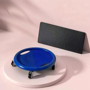 Pink Core Sliding Disc Set with 4 Wheels and Black Gliders <b>for</b> Yoga <b>Pilates</b> Exercise - Product Image 5