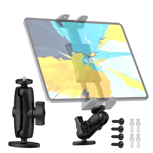 Support de tête sphérique 360° universel pour caméra d'action, caméra de surveillance, moniteur extérieur, pour arbre, bois, mur, stable, polyvalent, réglable 1/4 - Product Image 4