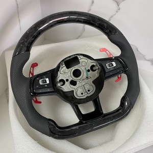 Volant en fibre de carbone forgé pour Volkswagen Jetta <span class=keywords><strong>Golf</strong></span> 7.5 <span class=keywords><strong>GTI</strong></span> MK7 MK7.5 MK5 Polo GTS GTD GTE Scirocco R Passat CC R-Line - Product Image 6