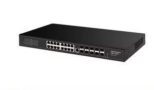 Công tắc PoE Gigabit đầy đủ 26 cổng 16*10/100/1000M PoE Port + khe cắm SFP 10*1000Mbps L2 được quản lý IEEE802.3af/tại công tắc cáp quang - Product Image 3