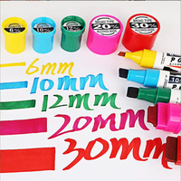 Marqueur POP rechargeable Bview Art 30 mm à pointe plate jumbo