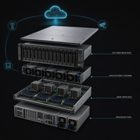 Serveur en rack 2U 2488H V7 Intel Xeon Scalable 4 sockets 64 DDR5 DIMM PCIe Gen5 pour l'informatique haute densité