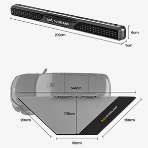 <span class=keywords><strong>Toldo</strong></span> Lateral para Auto ADA Overland, Plegable 180 Grados, <span class=keywords><strong>Toldo</strong></span> Independiente con Paredes para <span class=keywords><strong>Camping</strong></span> - Product Image 4