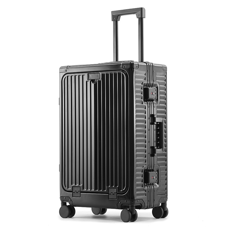 Black-full aluminum-magnesium alloy front-opening model
