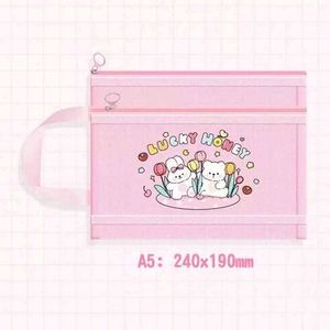 Bolsa de Archivo Transparente de Doble Capa A4, Especial para Estudiantes, para Exámenes y Almacenamiento de Papel A6, Bolsa para Lápices de Papelería para Estudiantes de Secundaria - Product Image 5