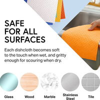 Esun-Chiffon éponge en cellulose ultra-absorbant, écologique, pour la cuisine, le lavage et le séchage.