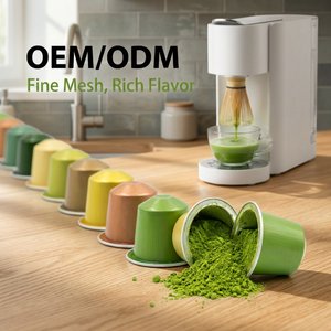Cápsulas de Matcha Sin Azúcar, Cápsulas de Té de Disolución Rápida Compatibles con Máquinas de Cápsulas, Marca Privada, Té Verde Orgánico al por Mayor - Product Image 1