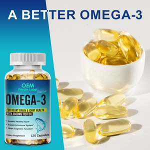 Capsules d'huile de poisson oméga 3 triple force OEM, source d'huile de poisson sauvage de morue d'Alaska, compléments alimentaires pour la fonction cognitive - Product Image 5