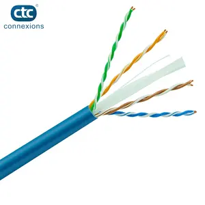 customized High quality fire resistant Out door 4pr 26awg d-link certifier utp ftp futp network cat6 lan cable