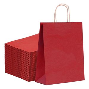 Sacs de courses en papier kraft recyclables écologiques classiques en gros pour supermarchés avec logo personnalisé pour la promotion - Product Image 3