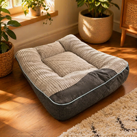 Lit orthopédique pour chien sur mesure, rembourré et épais, protection de la colonne vertébrale, canapé-lit pour animaux de compagnie, amovible et lavable, pour grands chiens