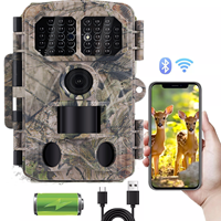 Caméra de chasse extérieure pour la faune, 48MP, vidéo 4K, objectif HD, détection de mouvement, Wi-Fi rapide, caméras de suivi de gibier