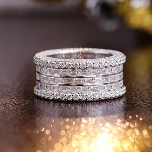 Bague Hiphop en Moissanite de Qualité Export, Bijoux Fins pour Usage Quotidien et Occasions Spéciales, Disponible au Prix Export - Product Image 4