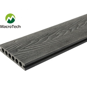 Revêtement de <span class=keywords><strong>sol</strong></span> composite WPC extérieur moderne de haute qualité, imperméable, à gaufrage profond, pour jardin - Product Image 4