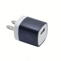 Chargeur USB mural de voyage compact 5V 1A 5W à port unique pour téléphones, prise US