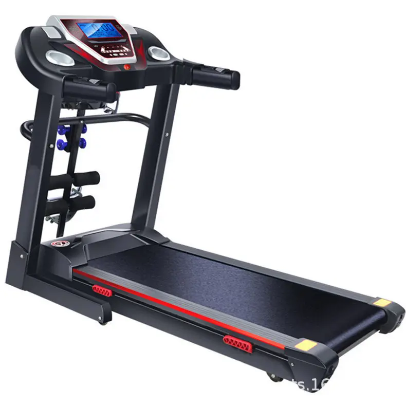 Tapis roulant elettrico pieghevole per la casa 2.5 HP inclinazione manuale tapis roulant 12 programmi preimpostati 5 "schermo LCD/300 lb capacità MP3 nero