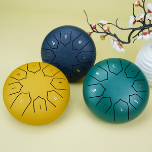 Wholesale 4.5/6 Inch 8 Tones Mini Steel Tongue <b>Drum</b> Multi-color Option Clear Sound for Relaxation - Product Image 3