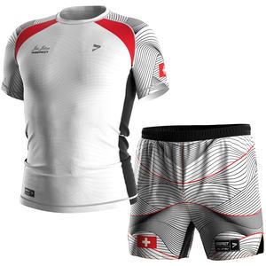 Shorts d'entraînement de la série Elite nationale suisse, durables, à séchage rapide, respirants, flexibilité maximale pour MMA, BJJ, Jiu Jitsu No Gi - Product Image 2