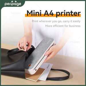 Imprimante thermique Péripage A4 facile à transporter 203dpi Rechargeable BT 210MM Imprimante noir et blanc <span class=keywords><strong>A40</strong></span> Document Printer No Color Pri - Product Image 2