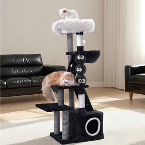 Relipet-Árbol para gatos de nuevo estilo con encuadernación de bordes, cama para gatos con estructura de madera multicapa incluida - Product Image 1