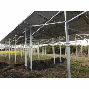 Système agricole de ferme solaire 1 MW Système de montage au sol en aluminium PV pour la production d'énergie solaire