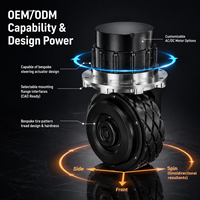 Module de direction intégré robuste OEM avec servomoteur et boîte de vitesses compacte pour chariots élévateurs automatisés (AMR) et véhicules autonomes (AGV) de logistique
