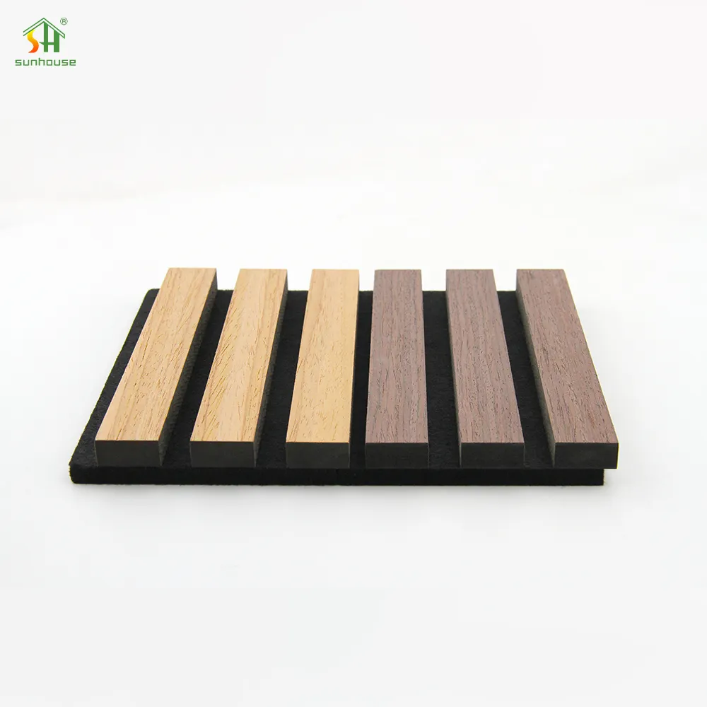 New Arrivals Office Studio Akupanel Wooden Slatted Sound Absorbing Proofing Boards Wood Slat Wall