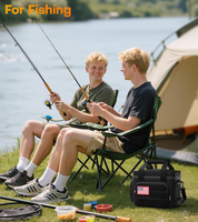 Sac isotherme à bandoulière personnalisé 600D 15L étanche – Sac à déjeuner portable avec pochette Molle détachable pour hommes, travail, camping, pêche, plage