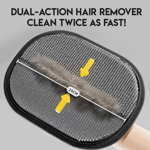 Gant-brosse en mousse écologique pour enlever les poils d'animaux (chiens et chats), nettoyage facile, personnalisable, portable, pour poils longs et pelucheux - Product Image 5