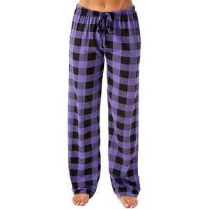 <span class=keywords><strong>Pantalon</strong></span> de pyjama ample pour femmes <span class=keywords><strong>Pantalon</strong></span> de sommeil <span class=keywords><strong>Pantalon</strong></span> de salon pour femmes <span class=keywords><strong>Pantalon</strong></span> à carreaux - Product Image 4