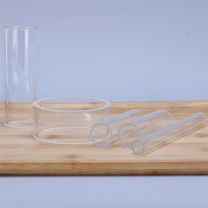 Tube en <span class=keywords><strong>verre</strong></span> borosilicate transparent haute température, tube en <span class=keywords><strong>verre</strong></span> de silice fondue rond transparent - Product Image 5