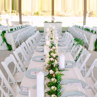 Chaises d'événement pliantes en bois massif pour extérieur, design moderne, rembourrées, écologiques, pour salon et fêtes de mariage - Vente en gros