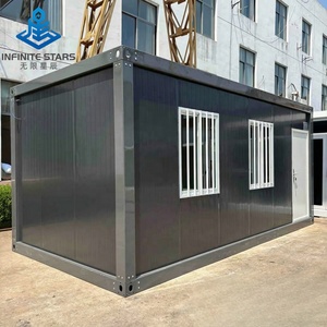 บ้านสำเร็จรูปแบบถอดประกอบได้ รุ่นทันสมัย แข็งแรงทนทาน สีเทา เหมาะสำหรับใช้เป็นห้องนอน สำนักงาน โรงแรม หรือบ้านพักตากอากาศ - Product Image 1