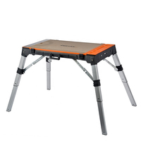 Table de travail réglable VERTAK-A, multifonctionnelle, mobile, pliable, pour l'extérieur