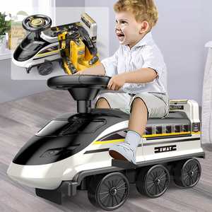 Kinder <span class=keywords><strong>2</strong></span> In 1 Fahrt auf Schiebe zug Spielzeug Hoch geschwindigkeit sbahn Adventure Track Ride Spielzeug Kleinkind Sliding Ride On <span class=keywords><strong>Car</strong></span> - Product Image 3