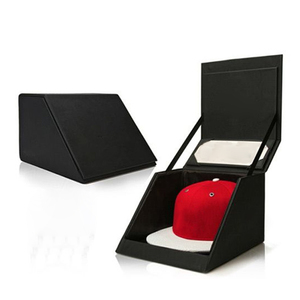 Scatole per cappelli fedora da uomo in cartone con logo personalizzato design scatola da imballaggio per cappello in <span class=keywords><strong>velluto</strong></span> da <span class=keywords><strong>donna</strong></span> scatole per cappelli da regalo di lusso - Product Image 4