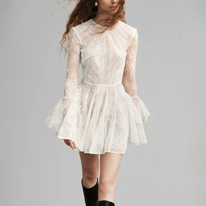 Wholesale short white fit flare dress For Relaxed And Laid Back Styles -  Alibaba.com