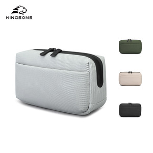 Kingsons Toiletry Bag Rectangle Solid Color Large Capacity Travel <b>Makeup</b> <b>Storage</b> Bag <b>For</b> Everyday Use - Product Image 2