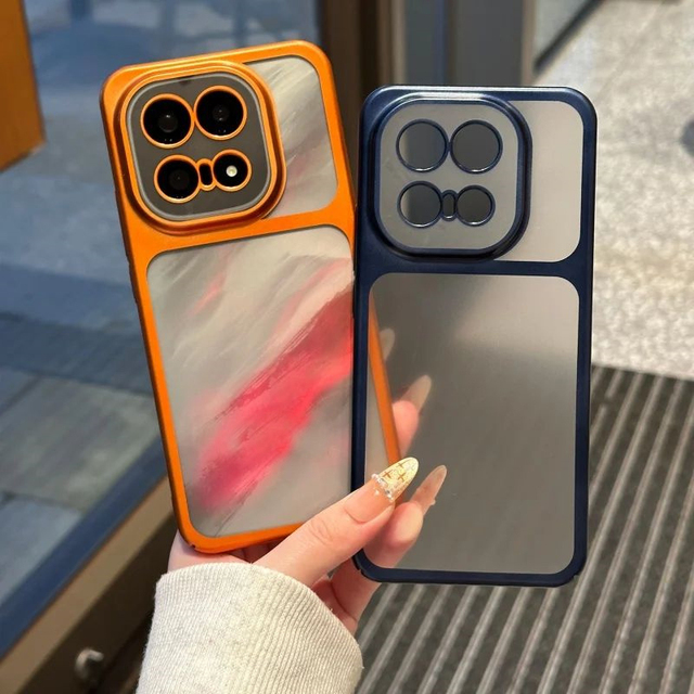 Original Matte Clear Hard Armor Plating Phone Case for VIVO X300 Pro for IQOO 15 Shockproof Ultra Thin Translucent Hard Cover