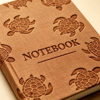 Carnet A5 en PU marron à couverture rigide, motif tortue marine, journal d'écriture, papeterie de voyage, cadeau, agenda