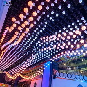 Sistema de Iluminación LED Cinético de Esferas Múltiples con Elevación Motorizada y Efecto Visual Dinámico Inmersivo <span class=keywords><strong>3D</strong></span> con Mapeo de Píxeles DMX - Product Image 5