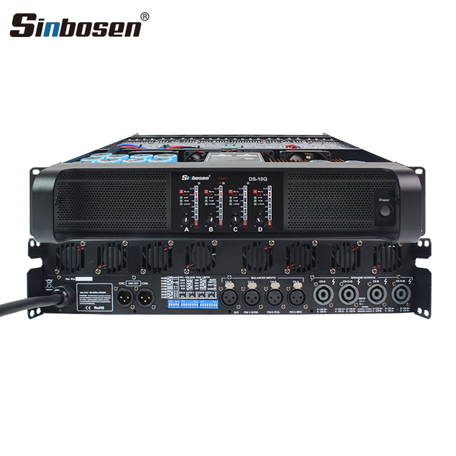DS-10Q Professional Audio 4 Channel 1350 Watts Power Amplifier