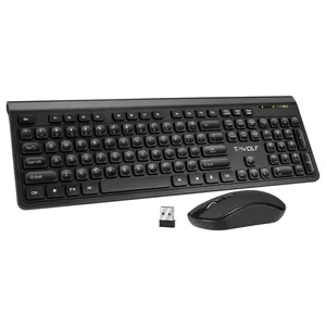 LIVOLF TF300 Wireless Keyboard Mouse Laptop Chocolate Thin Mute Retro Punk Keyboard And Mouse Set