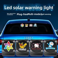 Nouvelle Décoration Intérieure de Voiture OLIVER, Lumière de Dessin Animé Pikachu, Alimentée par Énergie Solaire, Lumière Ambiante Triangulaire pour Fenêtre 12V, Lumière Sans Fil